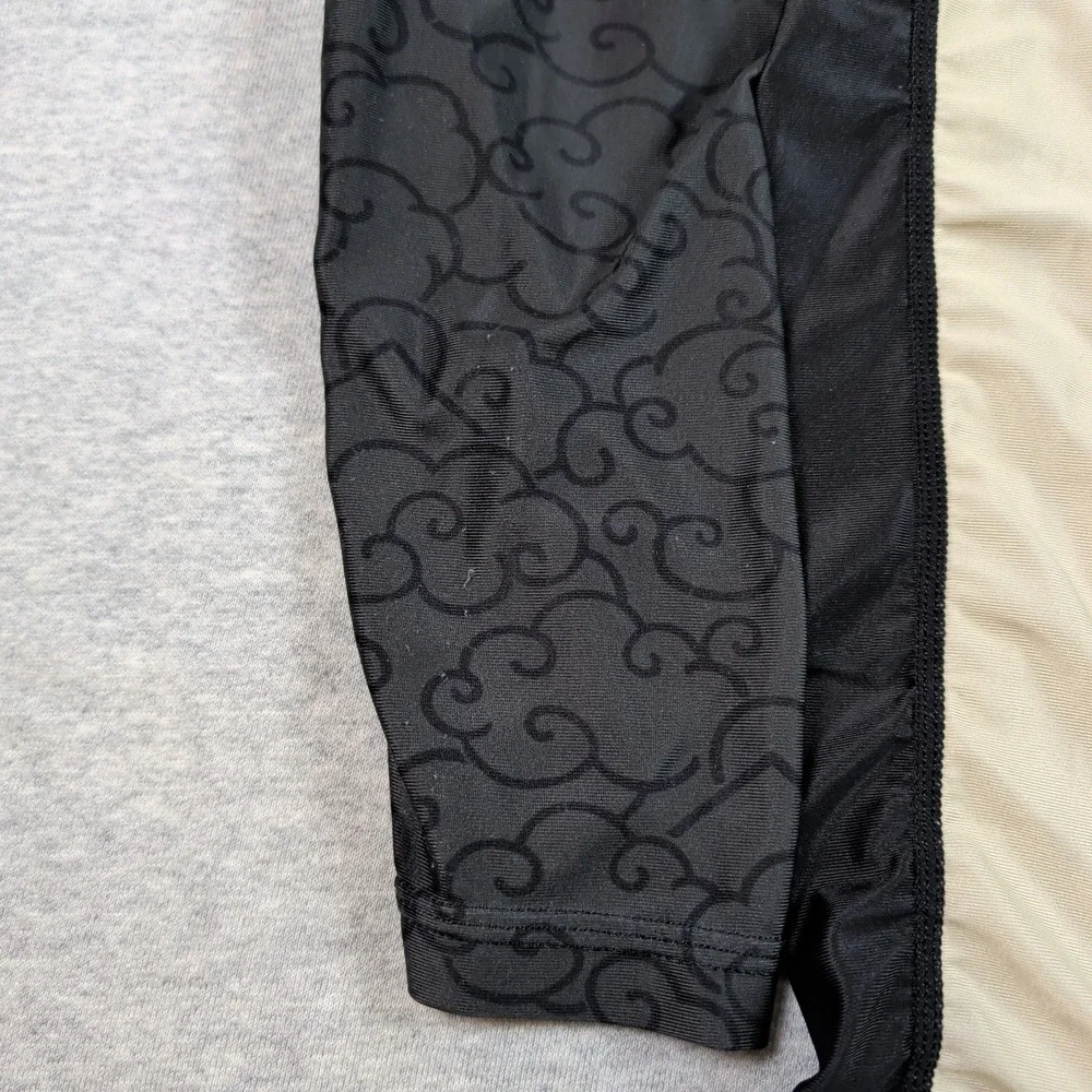 Fuji Sports Tiger Rash Guard Mens Large Long Sleeve BJJ MMA Grappling Black